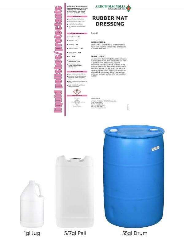 RUBBER MAT DRESSING Arrow Magnolia